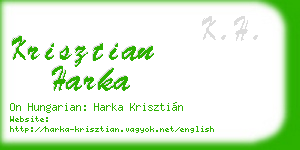krisztian harka business card