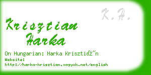 krisztian harka business card